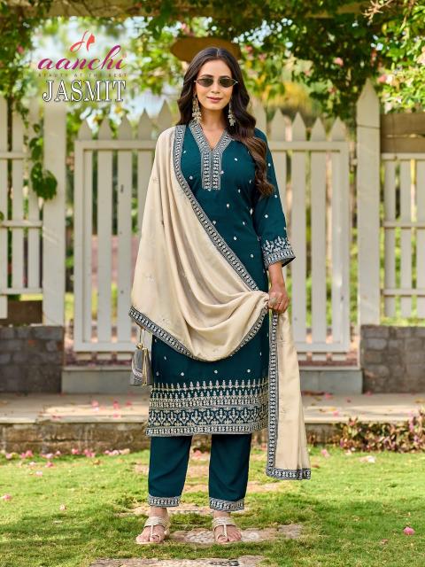 Aanchi jasmit 3pcs bangalore chickpet wholesale readymade kurti market